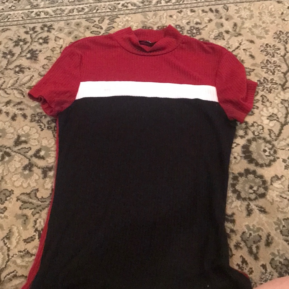 Tight striped shirt